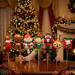 Décorations de Noël BLN : Père Noël, Bonhommes de neige, Hommes en pain d'épices, Éléphants de Noël, Soldats Casse-Noisettes, Chaussettes, Boîtes Cadeaux pour les Fêtes - Product Image 2