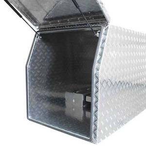 Cage pour chien en aluminium robuste avec tiroir de rangement, cage de transport pour chien pour pick-up verrouillable, taille/couleur personnalisées disponibles - Product Image 5