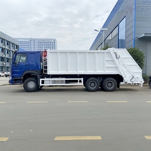 รถบรรทุกขยะอัดแบบ Sino Howo 6x4 ขนาด 25 ลูกบาศก์เมตร รถบดอัดขยะ รถบรรทุกขยะใหม่เอี่ยม - Product Image 3