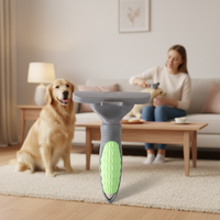Peigne pour animaux de compagnie en acier inoxydable de qualité supérieure, finition lisse, pour tous types de poils, solution de toilettage à domicile et en salon, forme de chat