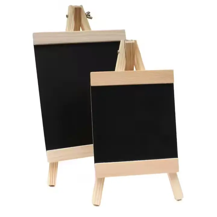 Promosyon özel boyut mini kara tahta ahşap kara tahta katı ahşap yazı tahtası