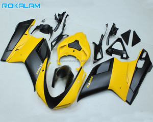 <span class=keywords><strong>Carenado</strong></span> Amarillo y Negro para <span class=keywords><strong>Ducati</strong></span> <span class=keywords><strong>1098</strong></span> 848 2007 2008 2009 2010 2011 Kit de Carrocería 1198 1098S 07 08 09 10 11 Piezas de Repuesto para Motocicleta - Product Image 1