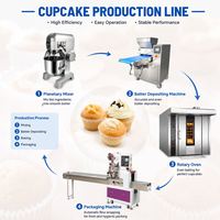 Commerciële apparatuur voor het maken van kleine taartjes voor individuele dessertcakeproductie in voedingsfabrieken