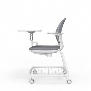 Sedia da Formazione Mobile Moderna con Tavoletta <span class=keywords><strong>Scrittoio</strong></span>, Scrivania Regolabile Ergonomica ed Ecologica per Aula, Appartamento, Ospedale - Product Image 4