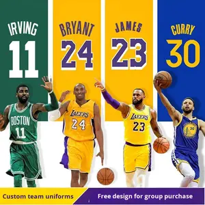 Camisetas de Baloncesto de los Lakers para 24 James, 23 Durant, Curry, Estampadas, de Verano, Unisex para Adultos - Product Image 5
