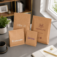Sac d'expédition en papier kraft brun écologique avec logo personnalisé, pochette postale recyclable imprimée en sérigraphie pour l'expédition de chaussures et de vêtements