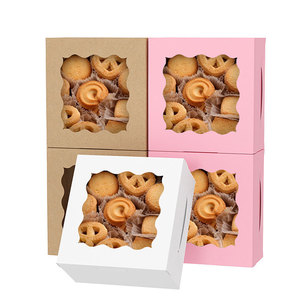 Caja de Papel para Pastel con Ventana, Cajas para Pastelería, Galletas, Mini Contenedor para Tartas, Postres, Fresas, Chocolates, Cupcakes - Product Image 1