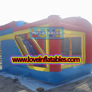 Lâu Đài Bouncy Nhỏ Tính Năng Vải Nylon Vật Liệu Inflatable Bouncer Nhỏ Với Slide Sân Sau Trẻ Em - Product Image 4