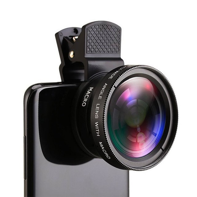 0.45x Universal Wide-angle Macro Mobile Phone Lens Two-in-one Combination Shooting Clip Camera with No Focus Cross-border