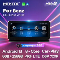 Reproductor de video estéreo para automóvil con pantalla táctil Android MEKEDE Qualcomm 680, radio para auto, DVR, WIFI, 4G, BT, cámara trasera para Benz Clase CLS W218