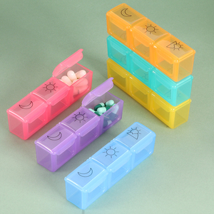 SUNSHING <b>Small</b> Kidney Pill Box Custom Round 3 Compartment Slim Pocket Pill Case Travel Size Medicine Organizer <b>Container</b> - Product Image 2