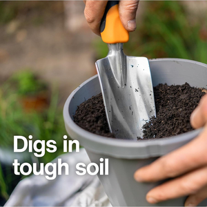 Truelle de jardin pour creuser et planter, outil à main de jardinage robuste avec trou de suspension. - Product Image 3