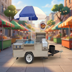Mini camion de restauration en acier inoxydable avec plaque chauffante et friteuse pour hot-dogs, snacks, fast-food et glaces - Autonomie de 75 km, garantie de 2 ans - Product Image 3