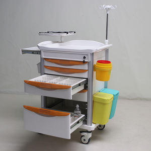 MN-EC005 병원 의료 기록 긴급 카트 ABS 응급 의료 카트 트롤리 서랍 포함 의료용 트롤리 - Product Image 2