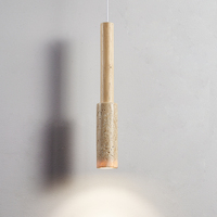 Lustre LED compact en verre pour chambre à coucher, style pierre, lumière chaude, garantie 1 an, CRI 95 élevé, facile à installer