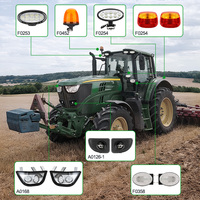 Phare LED Emark R149 R10 à faisceau élevé avec feu de position pour John Deere AL206153 AL206154