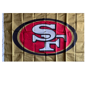 Hochwertige benutzer definierte 32 Amerika Fußball mannschaften Modelo San Francisco 49ers Flagge 3x5 Ft Indoor Outdoor Banner mit 2 Ösen - Product Image 3