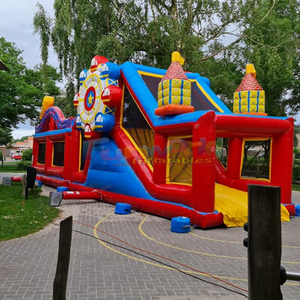 Castillo inflable con tobogán de montaña rusa, combo de brincolín y tobogán, castillos inflables comerciales. - Product Image 6