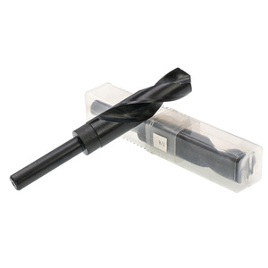 APEX Manufacturing 8pcs roll forged HSS black oxide Reduced Shank Twist <b>Drill</b> Bit set for wood - Product Image 1