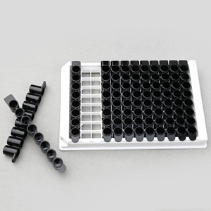 Cotaus Cadre noir en plastique jetable Plaque <span class=keywords><strong>Elisa</strong></span> 96 puits stérile à liaison élevée pour laboratoire pcr - Product Image 2
