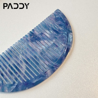 Mini peigne à cheveux en acétate élégant pour femme, portable, haut de gamme, sans couture, facile à transporter