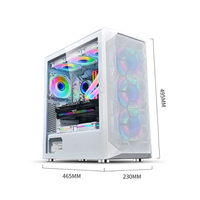 ZeroMaster White Full-Tower RGB Gaming Computer Case E-ATX/ATX/Micro-ATX Compatible avec 10 ventilateurs pour les joueurs PC