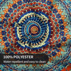 Mantel Redondo Bohemio, Decoración de Círculo, Repelente al Agua y Sin Arrugas para Hoteles - Product Image 3