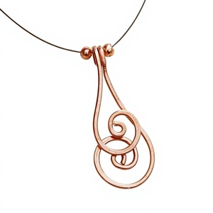 Modern Copper <b>Rope</b> Necklace Attractive Handmade Design Luxury Wedding Jewelry for Women's Trendy Fashion Personal Accessories - Product Image 1