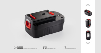 Batterie de perceuse sans fil 18V de remplacement, rechargeable, 1,5 Ah, batterie pour outils électriques pour HPB18