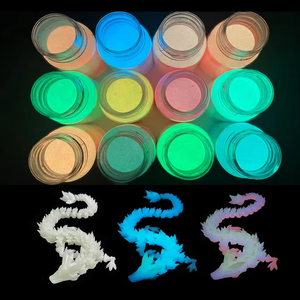 Polvo Luminoso Fluorescente de Larga Duración para Arte de Uñas, Pigmento que Brilla en la Oscuridad - Product Image 1