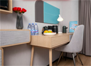 Juego de muebles de dormitorio de hotel a precio muy barato marco de cama de madera y mesitas de noche de colchón con cabeceras tapizadas y mesas auxiliares - Product Image 3