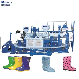 Erwachsene Kinder Doppel-Drei-Farben-PVC-Kinder-Reinboot-Formmaschine China Schuhmaschinenhersteller