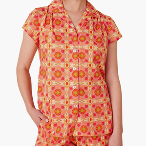 Pigiama Casual in Cotone Leggero da <span class=keywords><strong>Donna</strong></span>, Taglia XL, Stampa Estiva, <span class=keywords><strong>Abbigliamento</strong></span> Morbido e Traspirante per Casa - Product Image 1