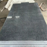 Carrelage en granit noir poli G654 haute densité à faible absorption d'eau pour projets côtiers et villas