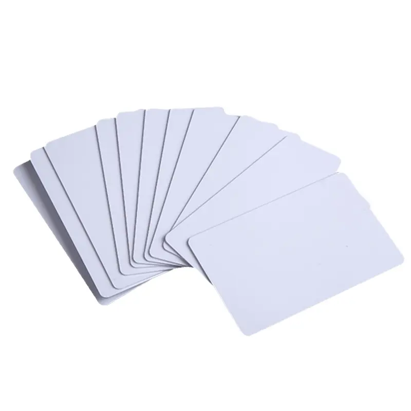 Intelligente NFC weiße einfarbige PVC-Kunststoffkarte bedruckbar für UV-Drucker Geschäfts-ID-Karte