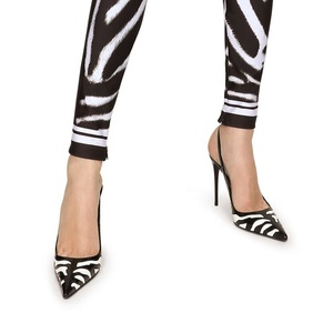 Giày cao gót mũi nhọn cao cấp họa tiết động vật hoang dã, kiểu dáng quai ngang, họa tiết sọc ngựa vằn - Product Image 5