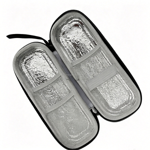 <b>Mini</b> Portable EVA Insulin <b>Cooler</b> Storage Package Water Resistant Insulated Travel Carrying Case for Medicine and Skin Care - Product Image 4