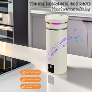 Meilleures ventes : Gobelet mixeur électrique musical, rechargeable par USB, à agitation automatique, en acier inoxydable, bouteille shaker portable, avec fonction chauffante - Product Image 3