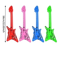 Instruments de musique Guitare Radio Microphone Scène Accessoires d'instruments de musique Flamme Guitare gonflable colorée Jouets pour