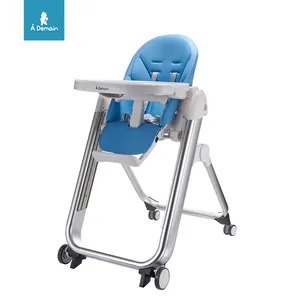 아기 높은 의자 2 1 내구성 아기 식사 높은 의자 좌석 쿠션 0-6 년