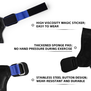 AKADY Poignées de musculation unisexe en caoutchouc antidérapantes avec soutien pour la paume, pour soulevé de terre, tractions, rameuses et entraînements intensifs en salle de sport - Product Image 5