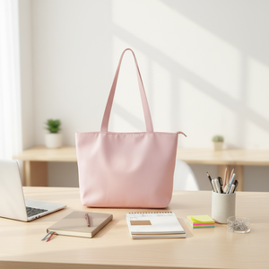 Sacs de courses promotionnels personnalisés réutilisables avec fermeture éclair et logo imprimé sur mesure - Product Image 1