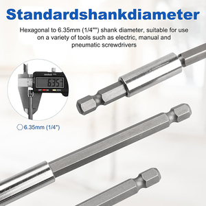 Dz 3 cái mạnh mẽ từ Screwdriver khoan <span class=keywords><strong>bit</strong></span> mở rộng chủ 1/4 "Hex Shank công nghiệp DIY S2 thép cho tác động điều khiển OEM - Product Image 6