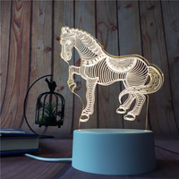 Produit populaire Stand Ménage Lumière 3d Cadeaux 3D Lumières Nuit Led Creative Veilleuse Led