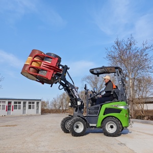Everun 1t Pin bánh xe loader có khớp nối nhỏ gọn trang trại điện mini phía trước bánh xe điện loader - Product Image 5