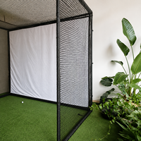 Filet d'entraînement de golf 10x8FT avec cadre métallique robuste pour simulateur de golf intérieur