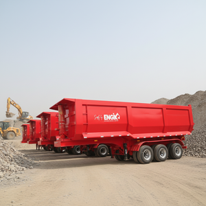 Semi-remorque benne basculante hydraulique robuste à 3, 4 ou 5 essieux, capacité 40, 50 ou 60 mètres cubes - Product Image 1