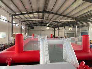 QIQU - Equipo de Juegos Acuáticos Comercial de Alta Resistencia para Adultos <span class=keywords><strong>y</strong></span> Niños, Campo de Fútbol de Jabón Inflable Gigante para Exteriores - Product Image 3