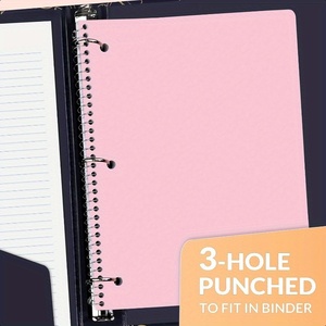 สมุดบันทึกแบบสันห่วง ขนาด 10*8 นิ้ว ดีไซน์และโลโก้ตามสั่ง สีสันสดใส แบบพลิกหน้าได้ เหมาะสำหรับเป็นของขวัญ ทำงาน โรงเรียน ออฟฟิศ วางแผนงาน - Product Image 3