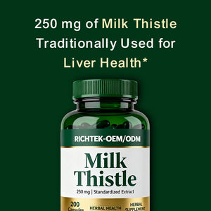 كبسولات شوك الحليب من ريتشتك، مكمل عشبي طبيعي المصدر يستخدم تقليديًا لحماية الكبد وإزالة السموم - Product Image 4